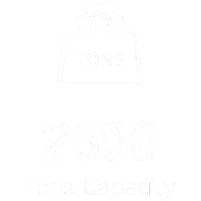 2500 tons capacity