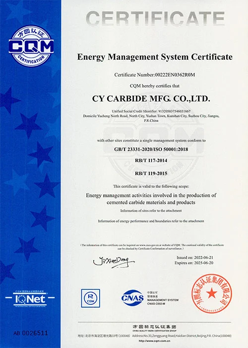 ENERGY<br>
ISO 50001:2018