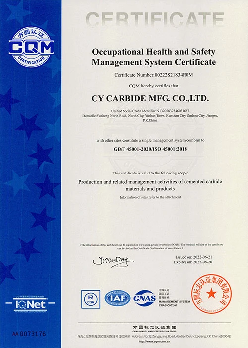 SAFETY<br>
ISO 45001:2018